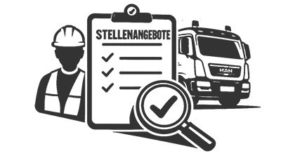Stellenangebote Kraftfahrer CE Icon Stellenangebote für Kraftfahrer im Baustellenverkehr